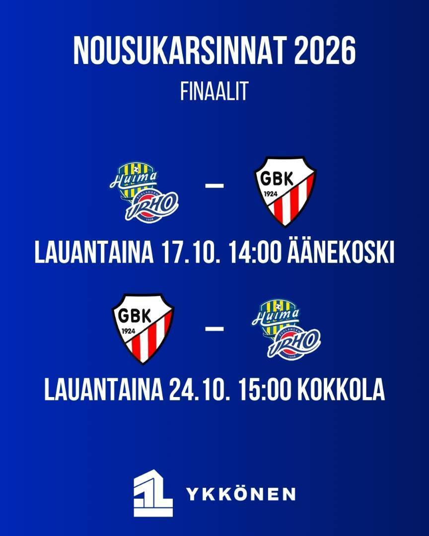 Finaalien otteluohjelma valmis!