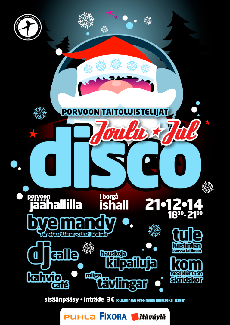PTL järjestää discon 21.12.2014 jäähallissa