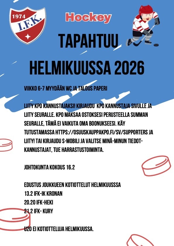 Tapahtuu helmikuussa