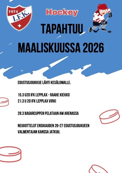 Tapahtuu maaliskuussa