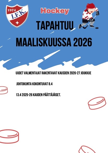 Tapahtuu huhtikuussa