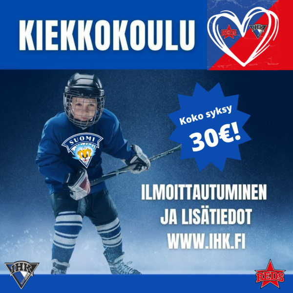 Ilmoittaudu syksy luistelu- ja kiekkokouluihin