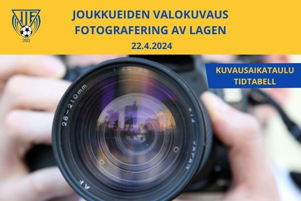 Joukkueiden valokuvaus - Fotografering av lagen