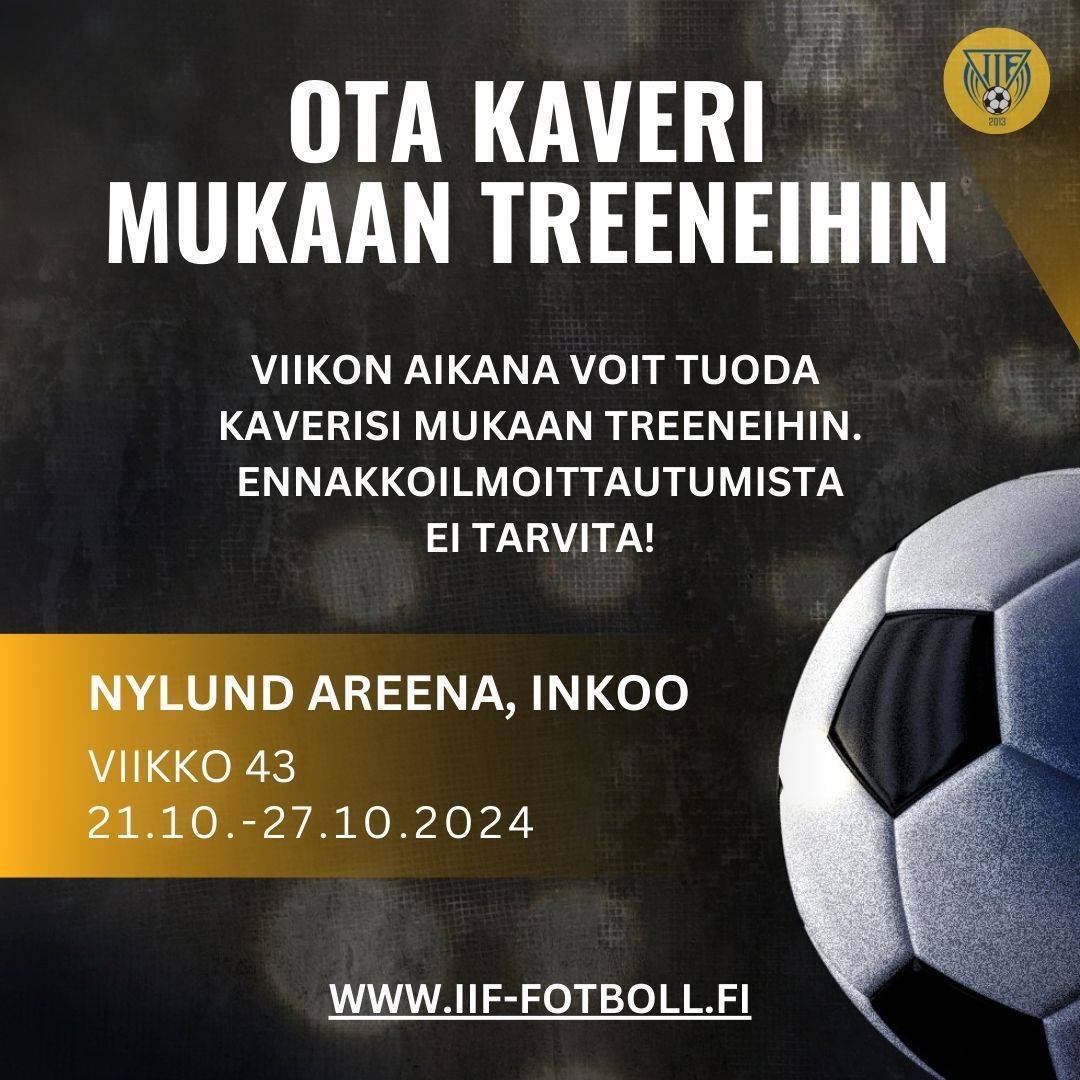 "Ota kaveri mukaan treeneihin" -viikko