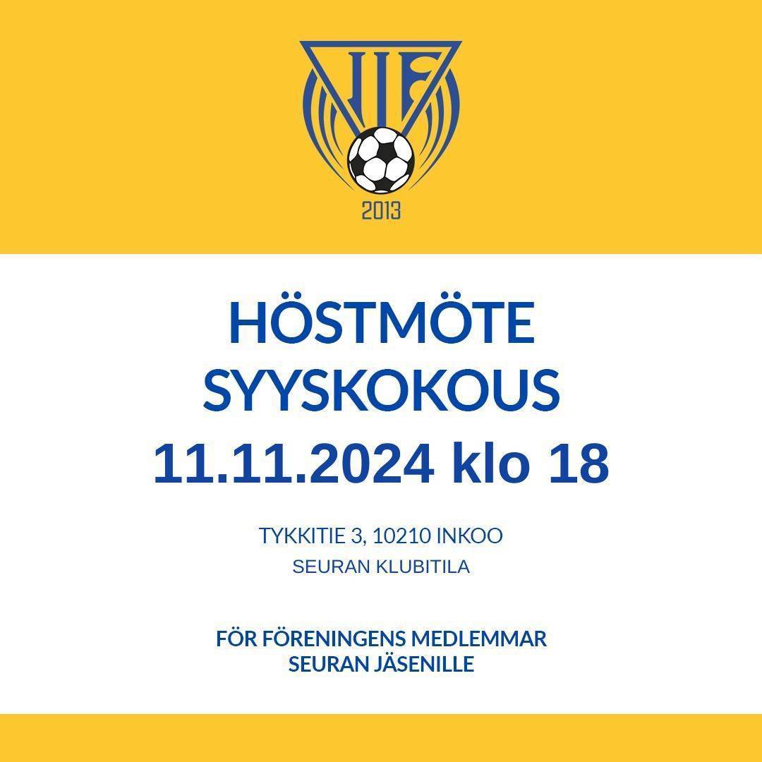 Syyskokous 11.11.2024 klo 18:00