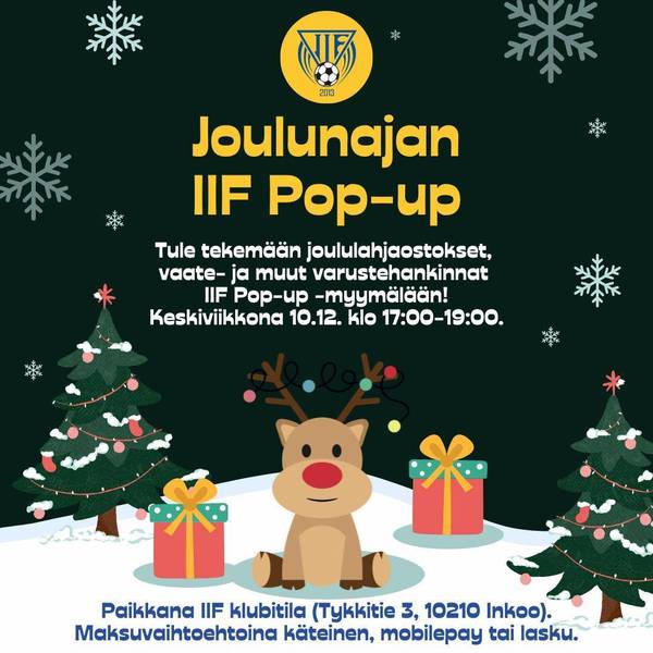 Joulunajan IIF Pop-up