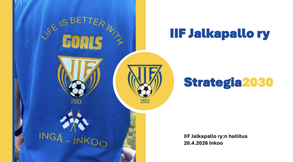 IIF Fotboll julkaisi uuden strategiansa – seura saavutti myös Palloliiton laatujärjestelmän tason 1​