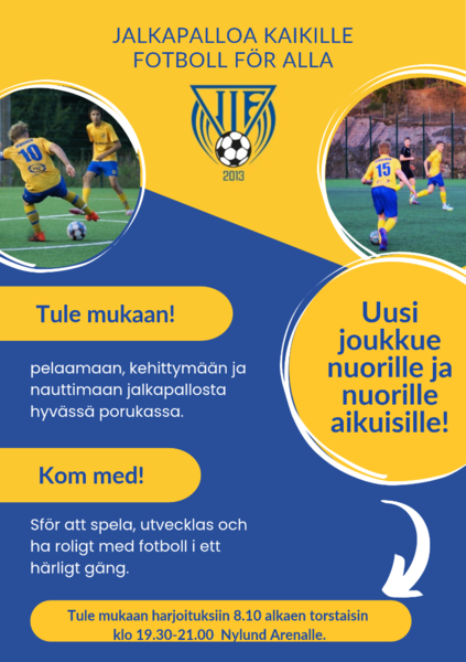 Uusi joukkue nuorille ja nuorille aikuisille