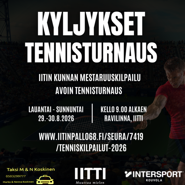 Kyljykset ja Iitin kunta etsivät kesän tennisässiä