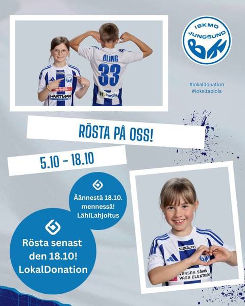 Rösta på oss i LokalDonation