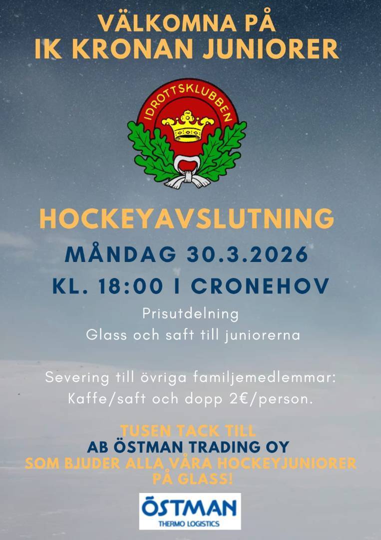 IK Kronans juniorers säsongsavslutning