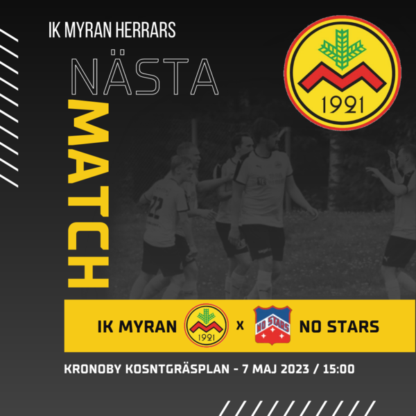 IK Myran - No Stars, Säsongsstart!