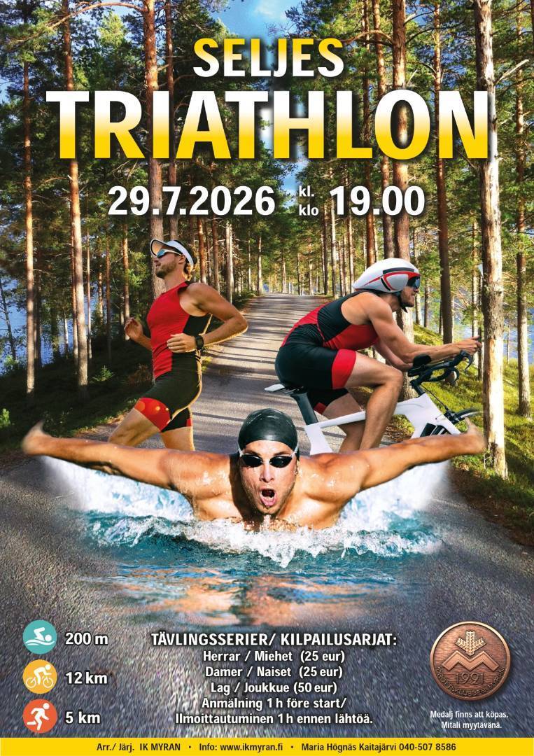 Boka Datumet Seljes Triathlon 2026