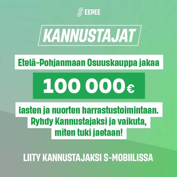 EEPEE Kannustajat ja KIITOS!