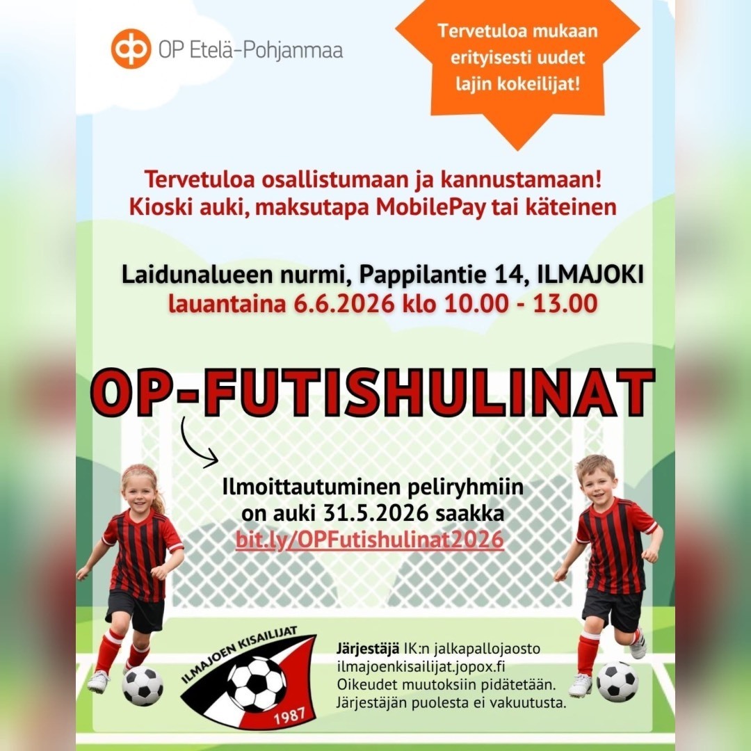 OP-futishulinat -ilmoita lapsesi mukaan