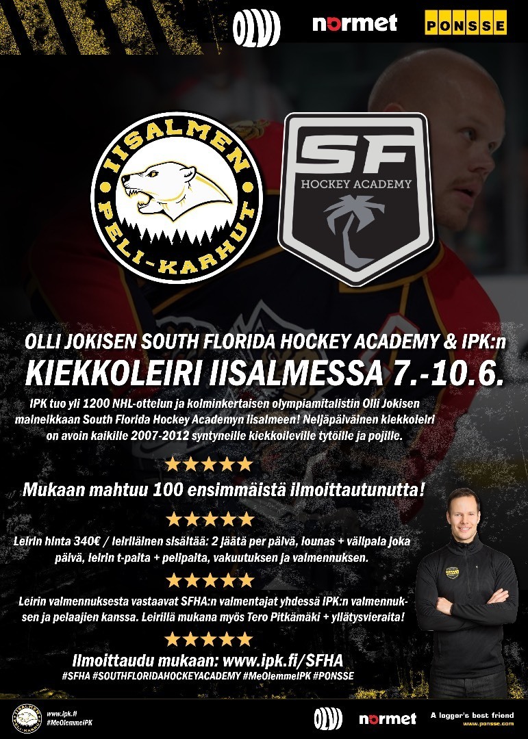 IPK:n ja Olli Jokisen kiekkoleiri Iisalmessa 7.-10.6.2021
