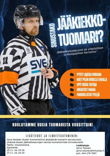 Jääkiekko tuomarikurssi