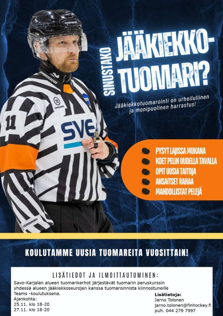 Jääkiekko tuomarikurssi