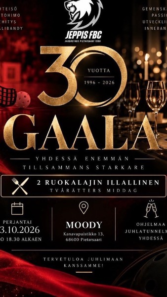 30-vuotta Gaala 23.10.2026