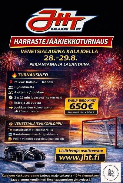 Harrastekiekko turnaus Kalajoella!