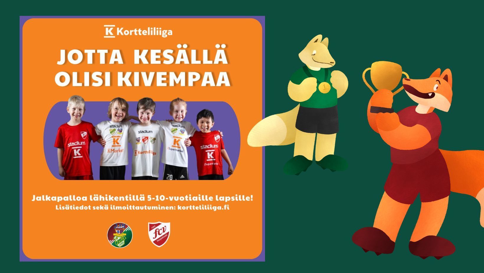 K Kortteliliiga 2024 - kesän kivoin juttu!