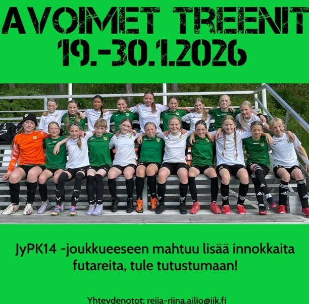 ​Avoimet treenit 19.-30.1.2026