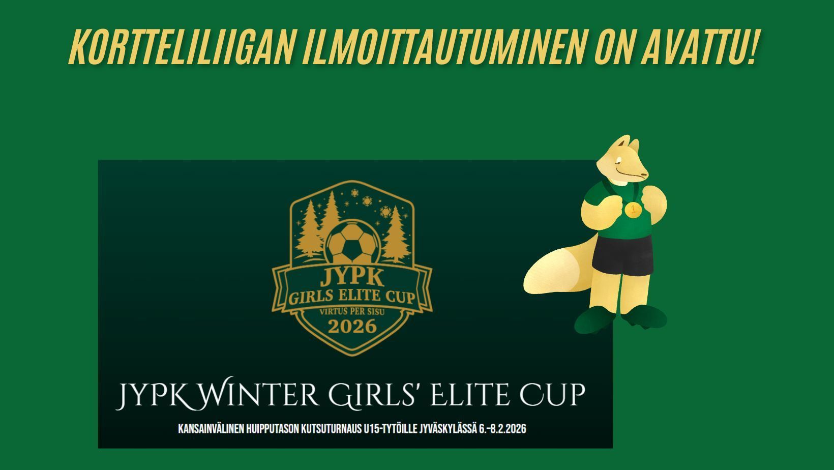 JyPK Winter Girls' Elite Cup - Kansainvälinen kutsuturnaus (TU15) Jyväskylässä 6.–