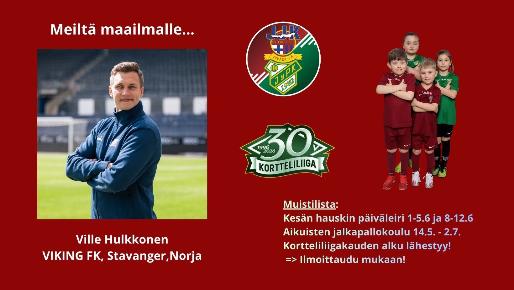 JyPK-JJK junnuista maailmalle - osa 1: Ville Hulkkonen