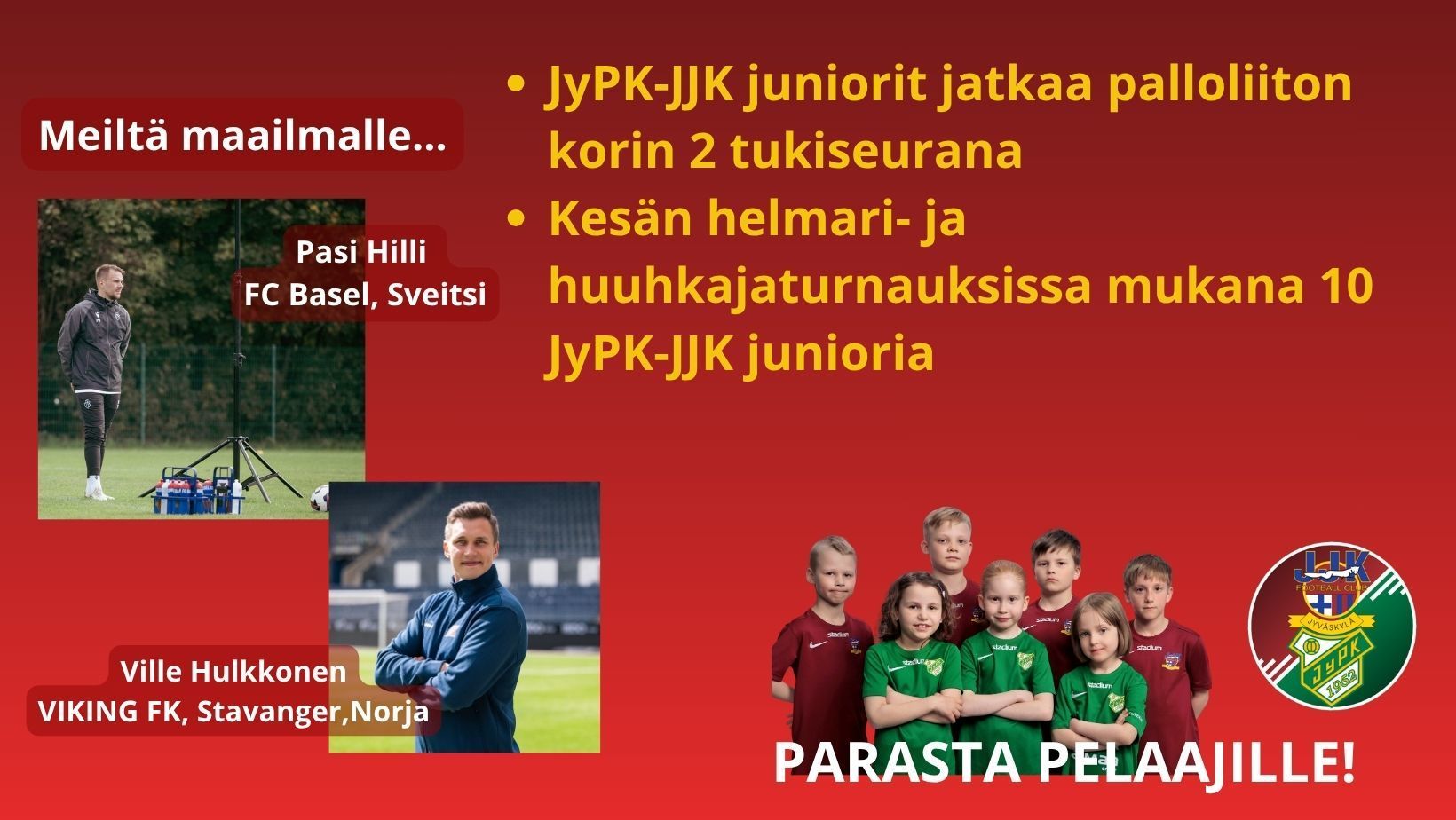 JyPK-JJK juniorit jatkaa SPL:n korin 2 tukiseurana