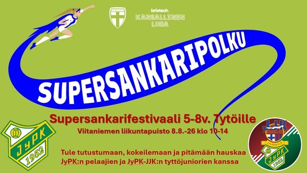 Supersankarifestivaali 5-8v tytöille la 8.8.