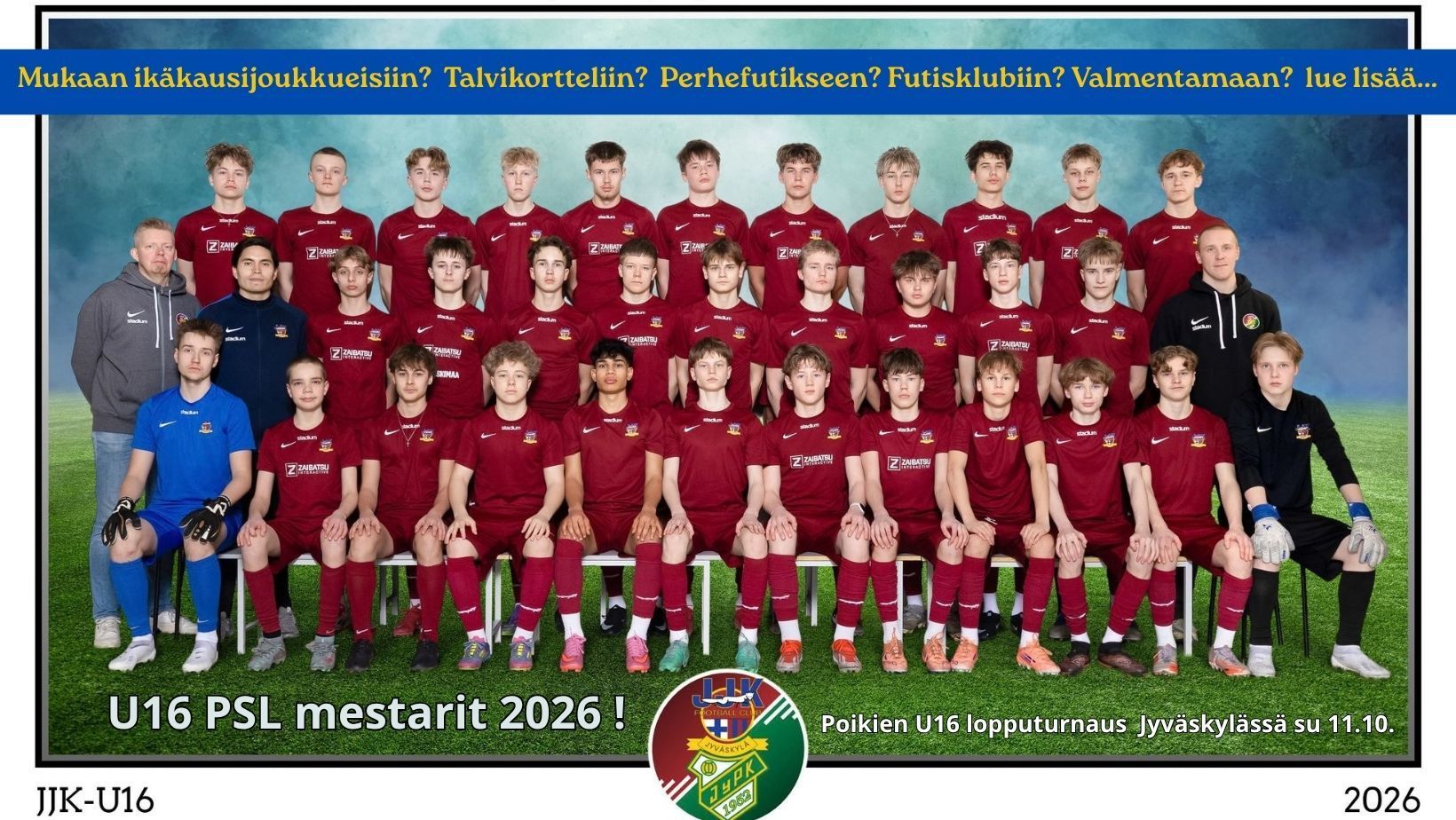Tule mukaan toimintaan! Pelaamaan tai valmentamaan!