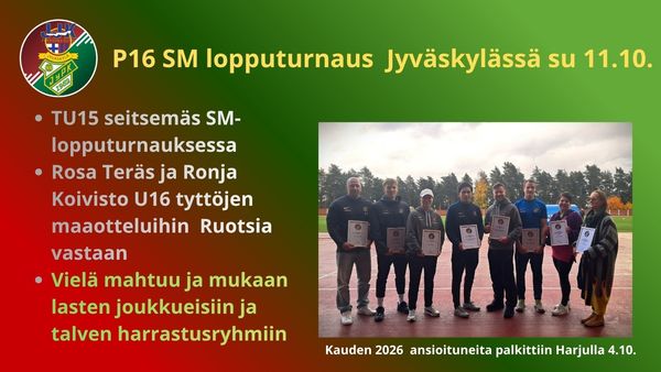 Tule mukaan toimintaan! Pelaamaan tai valmentamaan!