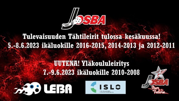 Tulevaisuuden Tähtileiri ja yläkoululeiritys tulossa kesäkuussa!