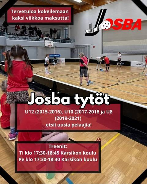 Josban tyttöjoukkueet etsii uusia pelureita! 