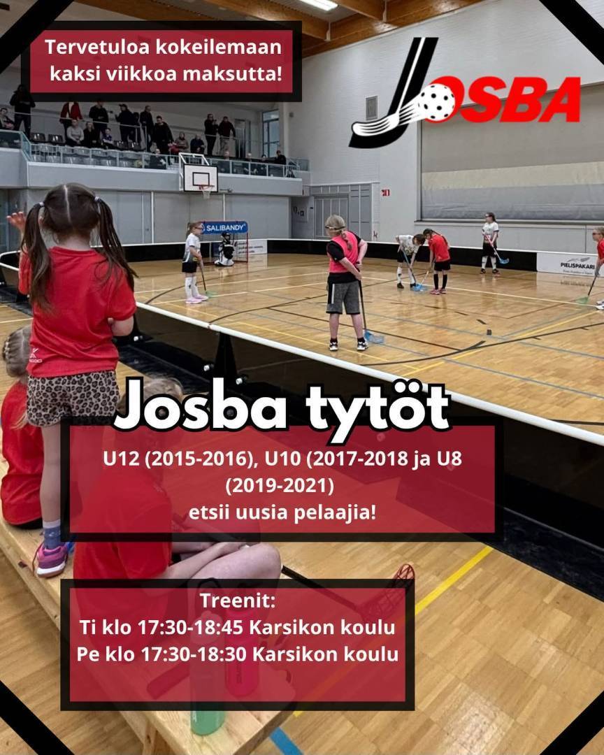 Josban tyttöjoukkueet etsii uusia pelureita!