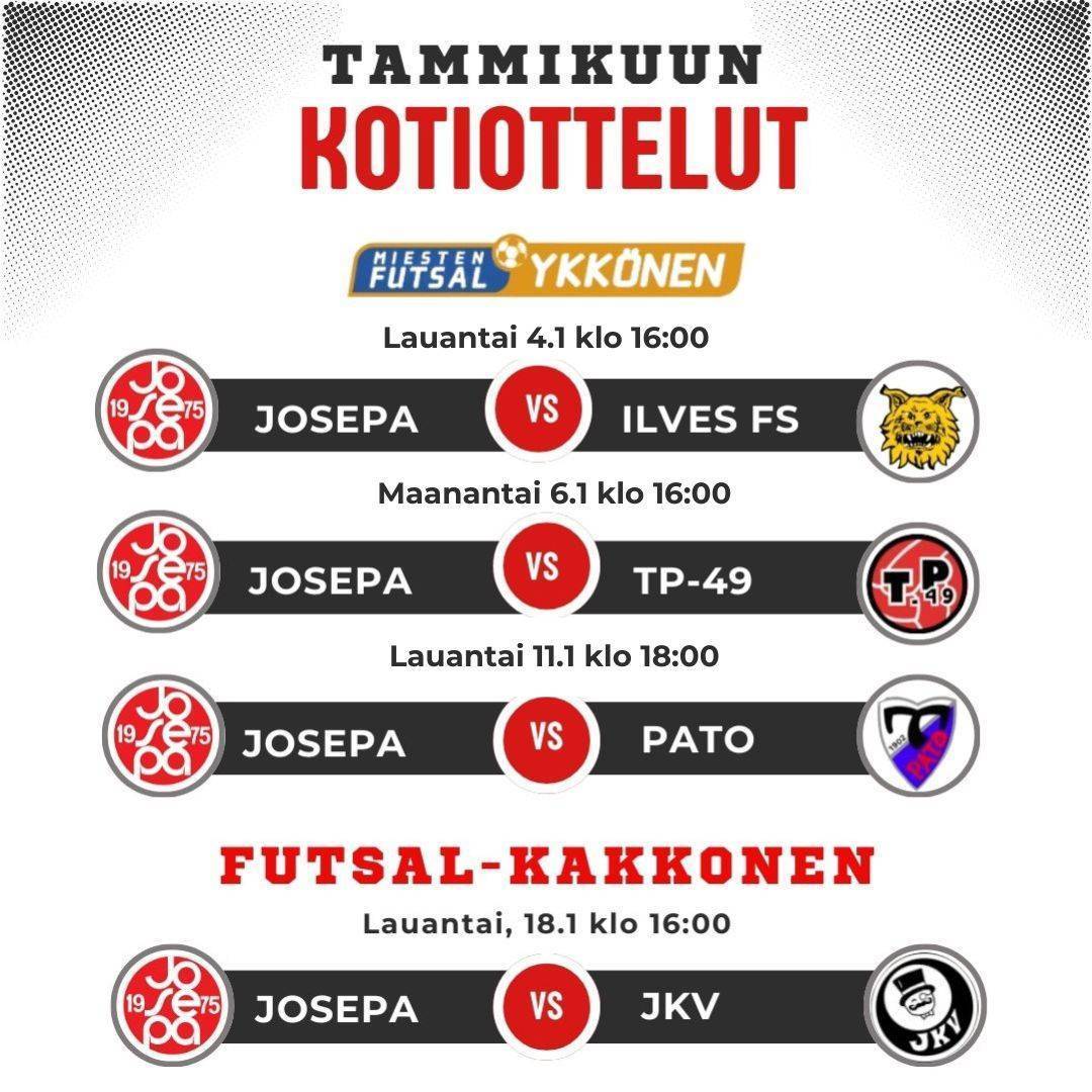 Tammikuu täynnä kotiotteluita