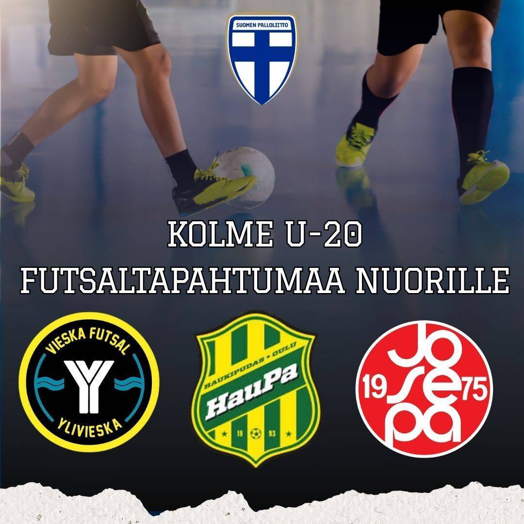 JoSePa, Vieska Futsal ja HauPa järjestävät nuorille futsaltoimintaa kesällä 2025