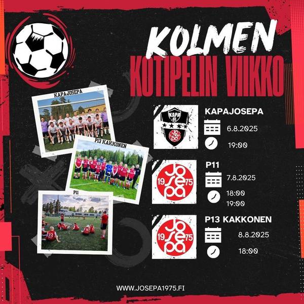 Kolme kotipelin viikko