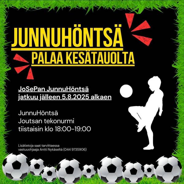 JunnuHöntsä palaa kesätauolta