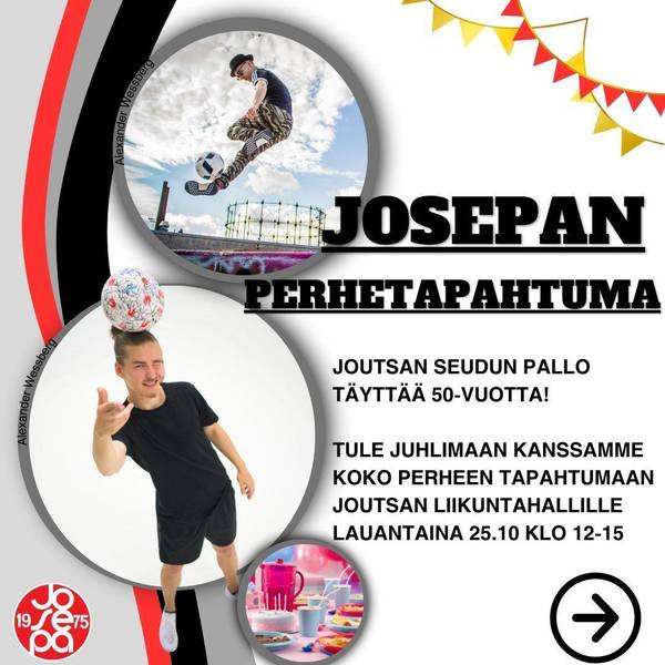 Joutsan Seudun Pallo täyttää 50-vuotta, nyt on aika juhlia!
