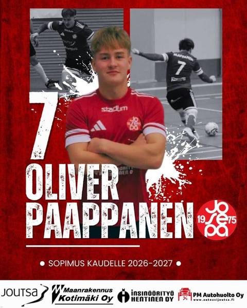 Oliver Paappanen tulevan kauden rosteriin!