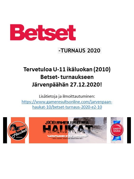 BETSET-turnaus 27.12.2020