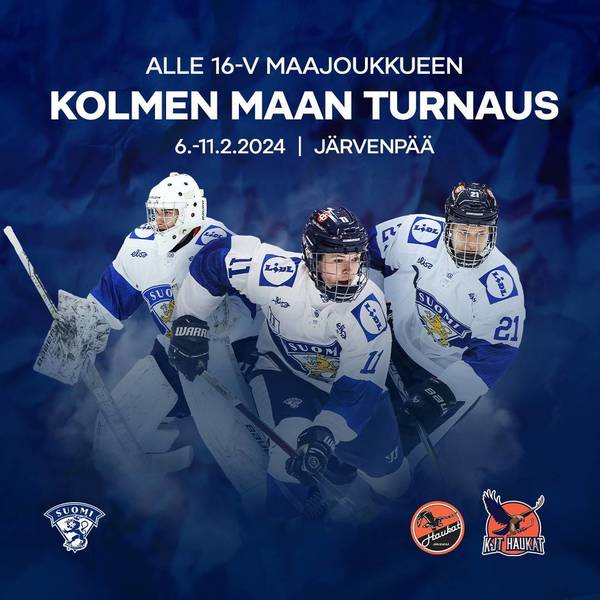 U16 maajoukkueen kolmen maan turnaus Järvenpäässä 6-11.2.