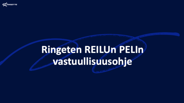 Suomen Ringetteliitto ry:n vastuullisuusohje