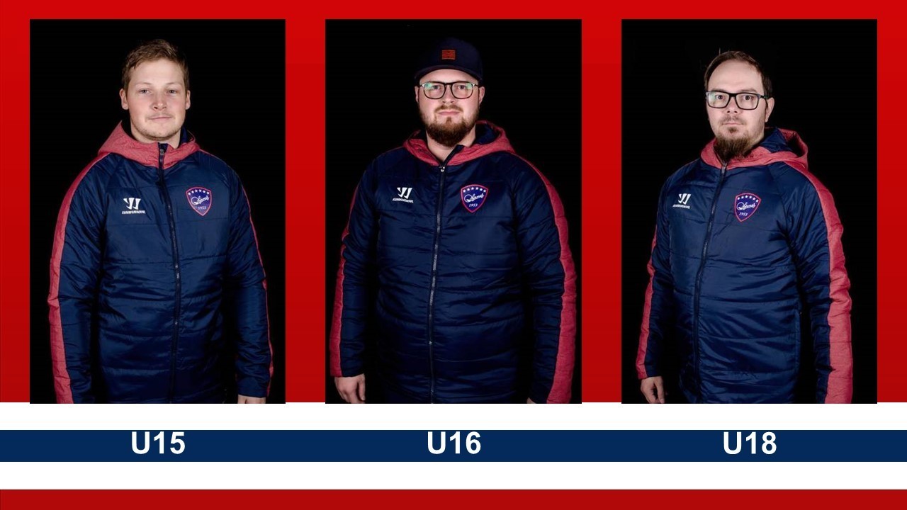 U18-,U16- & U15- vastuuvalmentajat kaudelle 2022-23 valittu