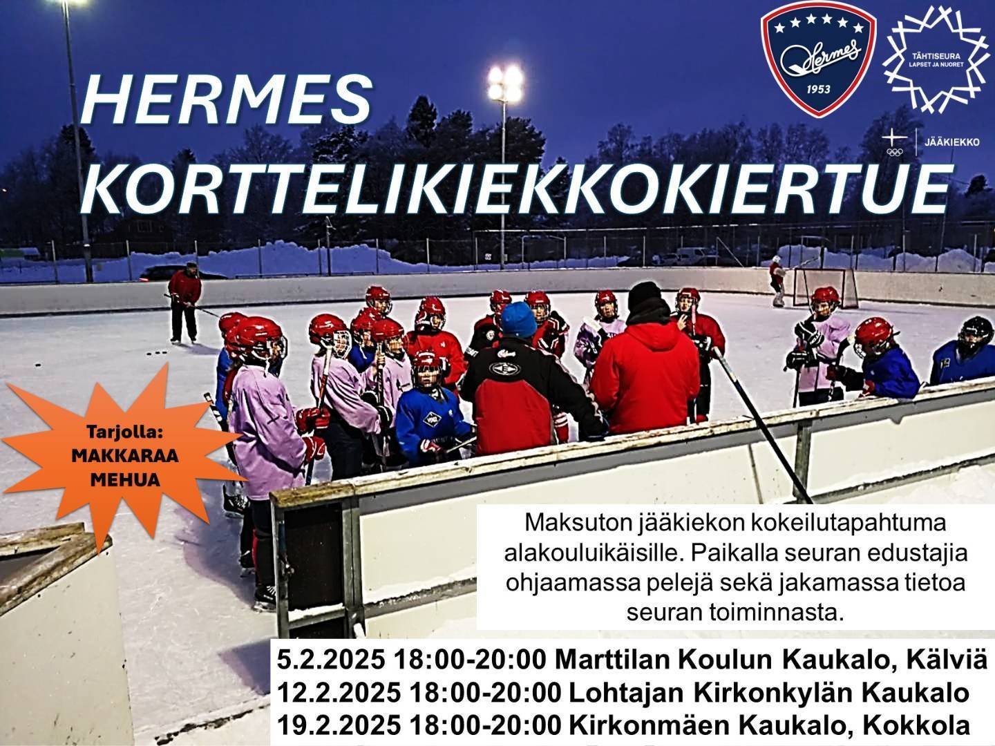 Hermes Korttelikiekkokiertue helmikuussa ulkojäillä!