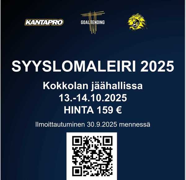 KTA & Juniori Hermeksen Syyslomaleiri ikäryhmälle U8-U15!