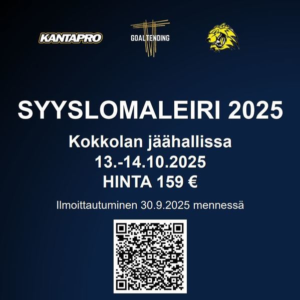 KTA & Juniori Hermeksen Syyslomaleiri ikäryhmälle U8-U15!