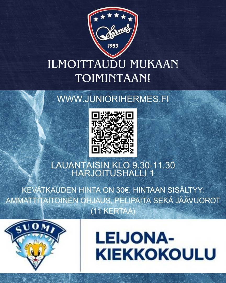 Ilmoittaudu mukaan kevään 2026 Leijonakiekkokouluun!