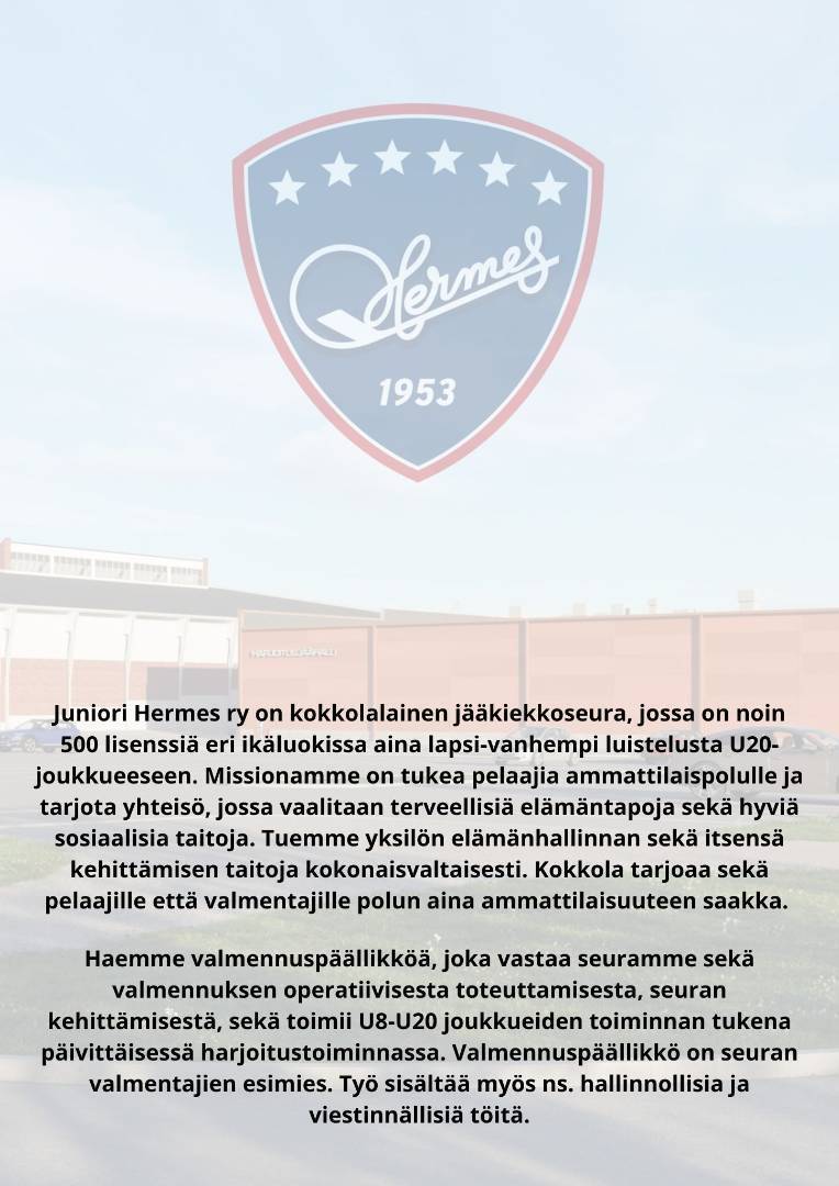 Haemme operatiivisesta toiminnasta vastaavaa valmennuspäällikköä